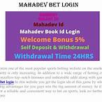 mahadev bet login